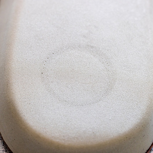 Visible injection mark on insole